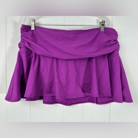 Lands' End Other - NEW Lands End Women’s Swim Skirt Size 18 Bikini Bottom Swimsuit Modest Purple